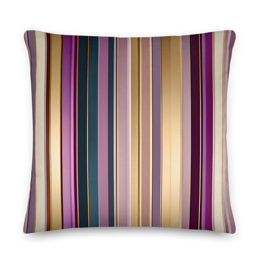 Decoratief kussen met gestreept patroon