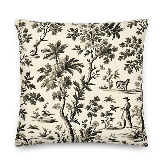Sierkussen met Toile de Jouy patroon