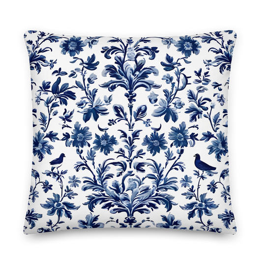 Sierkussen met Toile de Jouy patroon