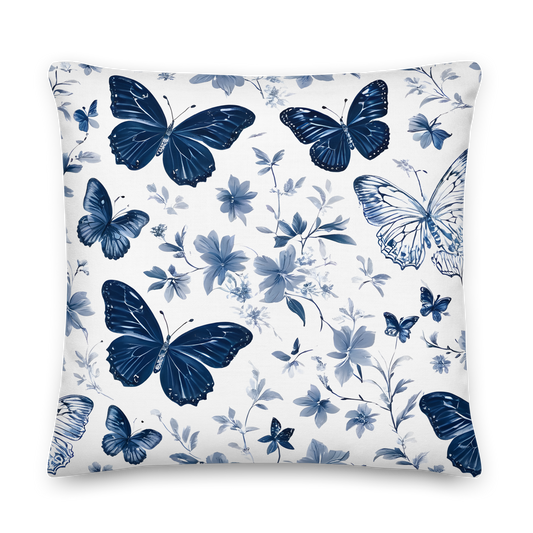 Sierkussen met Toile de Jouy patroon