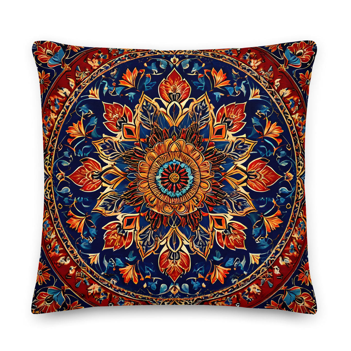 Zierkissen mit persischem Medaillon-Muster