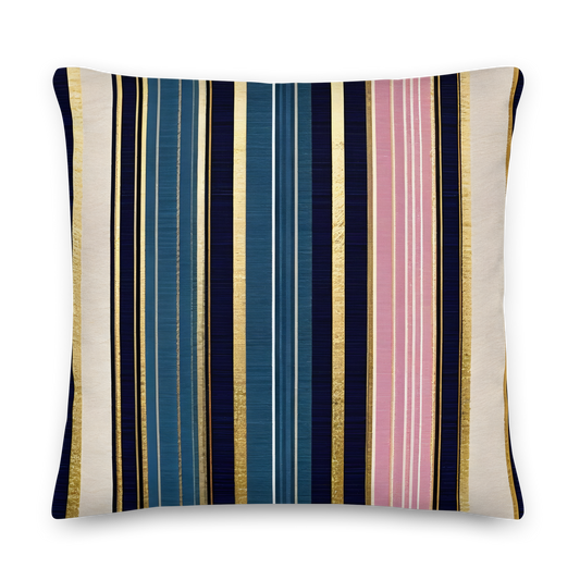 Kussen met Regency-streeppatroon