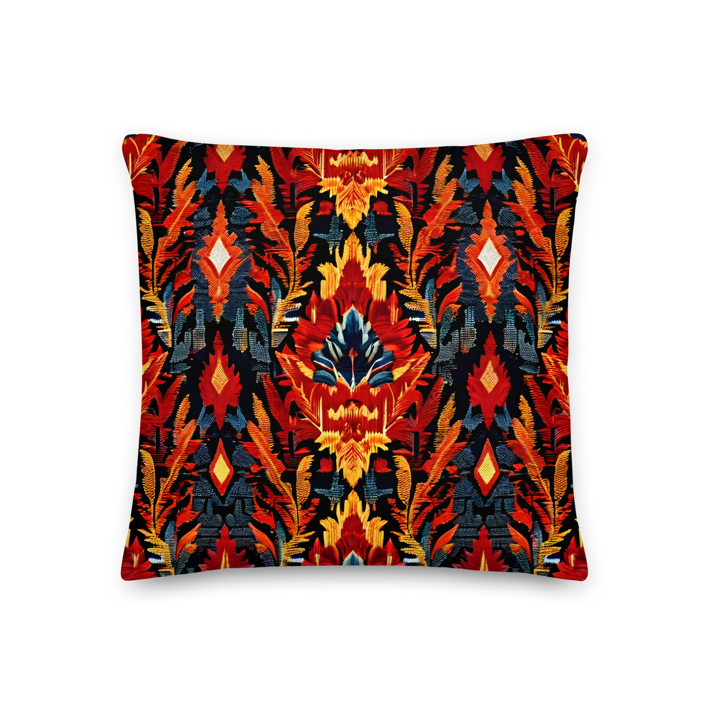 Zierkissen mit Ikat-Muster