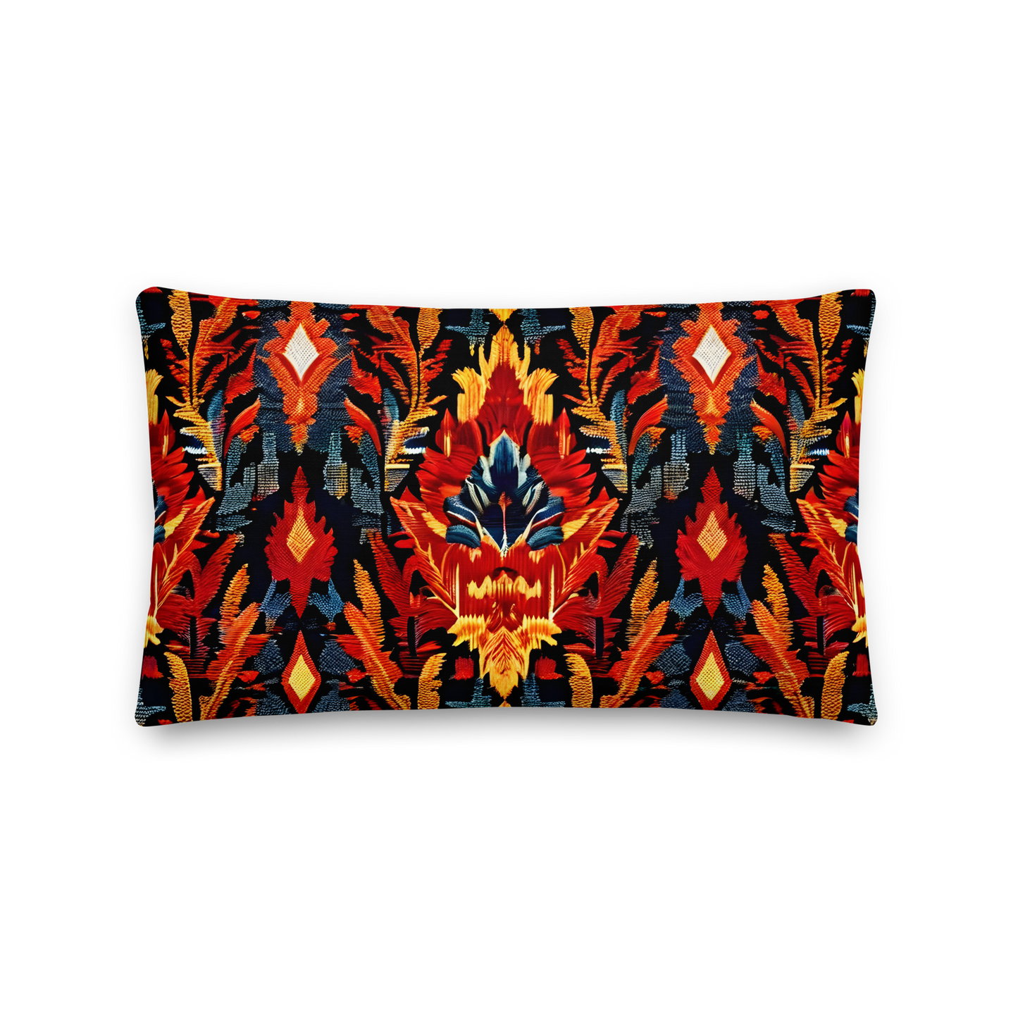 Zierkissen mit Ikat-Muster